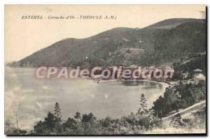 Postcard Old Esterel golden cornice THEOULE