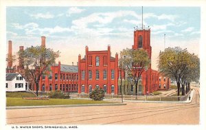 U.S. Water Shops Springfield, Massachusetts MA Postcard