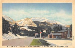 Dillon Colorado Wildwood Lodge Texaco Antique Postcard K105243