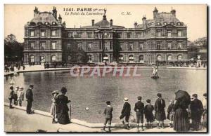 Paris - 6 - Jardin du Luxembourg - The Palace - children - Old Postcard