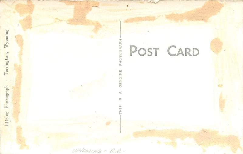 Littler RPPC Postcard Old Bedlam 1st Army Bldg Fort Laramie National Monument WY