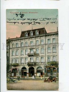 401548 GERMANY Wiesbaden Park-Hotel Bristol 1912 year RPPC