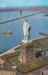 United States New York City Liberty Island Liberty Statue cruise ship