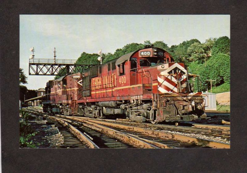 PA Lehigh Valley Railroad Train Engine 400 Easton Pennsylvania Postcard