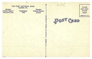 Pennsylvania  Eldred , First National Bank, Lobby and Vault