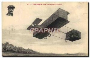 Old Postcard Jet Aviation Paulhan on his Voisin biplane