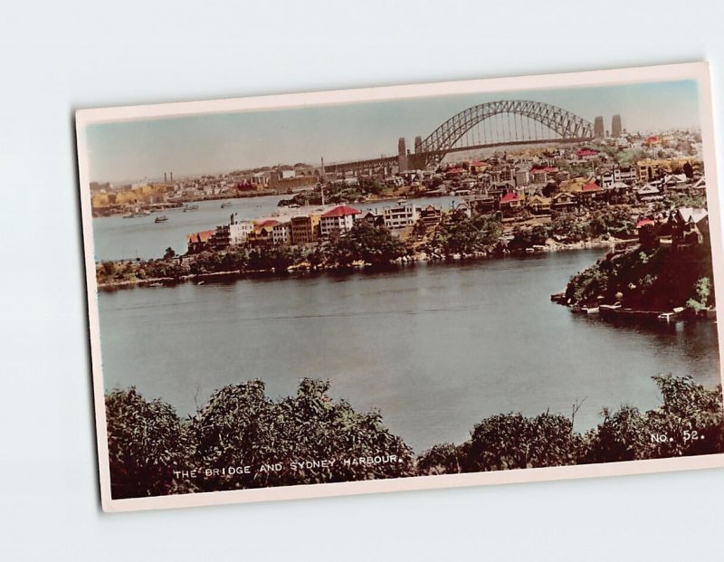 Postcard The Bridge and Sydney Harbour, Sydney, Australia 