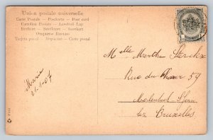 RPPC  1907  Pretty Girl   Belgium   Postcard