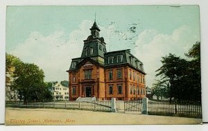 MA Tileston School Mattapan Mass 1911 Boston to West Keene NH Postcard I4