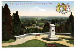 Laura Secord Monument, Queenston Heights, Coat of Arms, Niagara Falls, Ontario