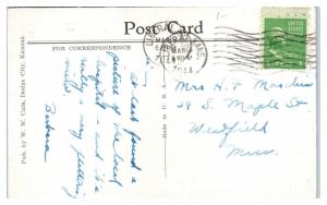 1944 Epworth Hospital, Liberal, KS Postcard