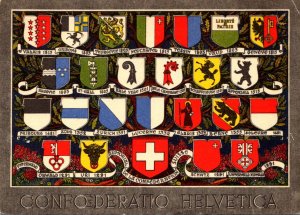 Switzerland Confoderatio Helvetica Coats Of Arms