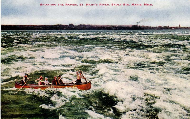 MI - Sault Ste. Marie. Saint Mary's River, Shooting the Rapids