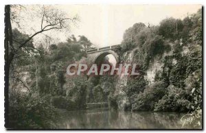 Postcard Modern Marvels Paris and The Buttes Chaumont Park Lake and Bridge