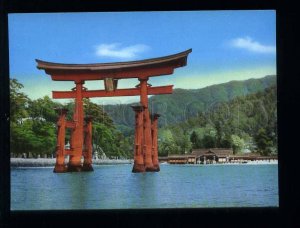 210165 JAPAN Miyajima Big Torii old postcard