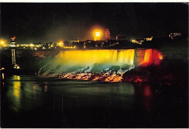 B52201 The American Falls Illuminated Niagara Falls Ontario canada