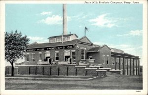 Perry IA Milk Products Co Postcard