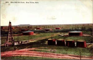 Postcard Glen Pool Oil Field near Tulsa, Oklahoma