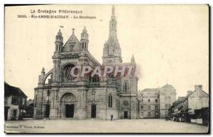 Old Postcard Sainte Anne D Auray Basilica