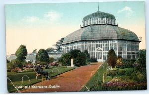 Botanic Gardens Botanical Dublin Ireland Green House Garden Vintage Postcard A45