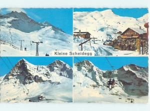 Pre-1980 SKIING AT KLEINE SCHEIDEGG Bernese Oberland Switzerland F5708