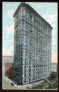 h2205 - NEW YORK CITY Postcard 1908 Broadway. Empire Building