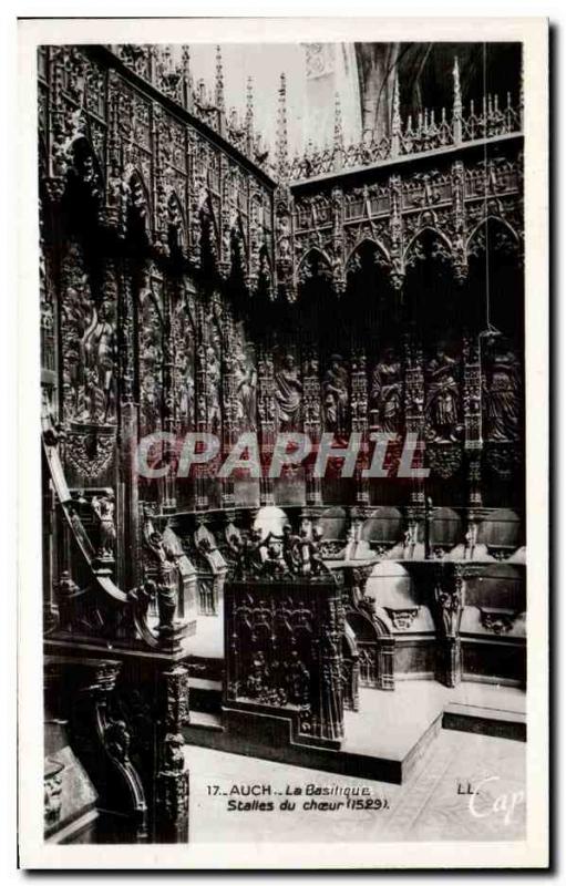 Modern Postcard Auch Basilica Choir stalls