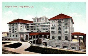 Vintage Long Beach California Postcard Virginia Hotel  -   A4 