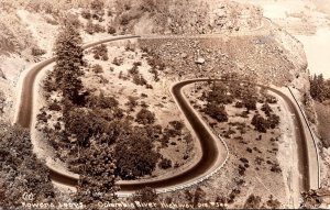 Oregon Columbia River Highway Rowena Loops Real Photo