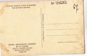 BF27683 hotel restaurant h batt chateau de haut barr  france  front/back image