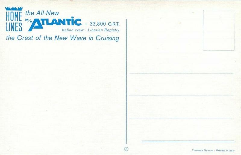 Steamship Atlantic, Home Lines