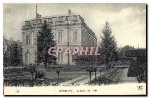 Old Postcard Bourges Hotel de Ville