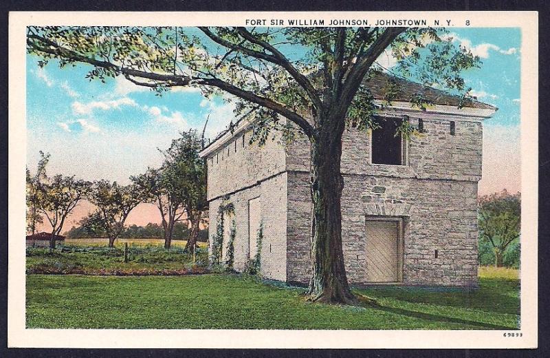 Fort Sir William Johnson Johnstown NY unused c1920's