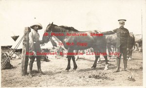 Mexico Border War, RPPC, Cavalry Soldiers with Horses?