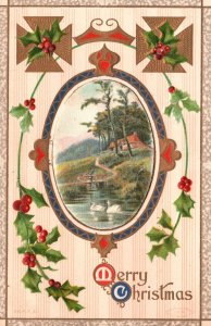 Vintage Postcard 1909 Merry Christmas Holiday Special Yuletide Season's Greeting