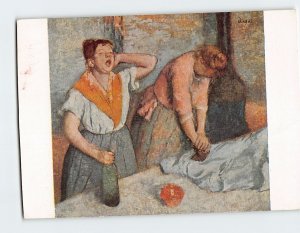 Postcard The Ironers Painting by Edgar Degas Louvre Museum Paris France