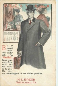 Postcard Pennsylvania Greencastle Men's Clothing Advertising 22-13278