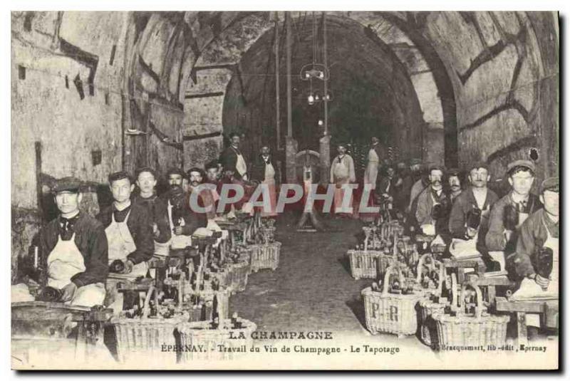 Vintage Postcard Folklore Wine Vineyards Champagne Epernay W