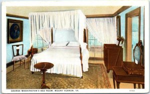 Postcard - George Washington's Bedroom - Mount Vernon, Virginia