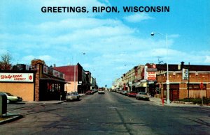 Wisconsin Ripon Greetings Showing Watson Street
