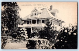 c1940 Tuckerton New Jersey NJ Vintage Postcard Jones Funeral Home Front Building