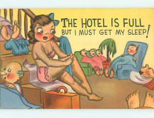 Unused Linen risque GIRL FINDS IT HARD TO SLEEP WITH HOTEL FULL OF MEN r2024