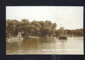 RPPC HUTCHINSON MINNESOTA CROW RIVER SWIMMING AREA REAL PHOTO POSTCARD