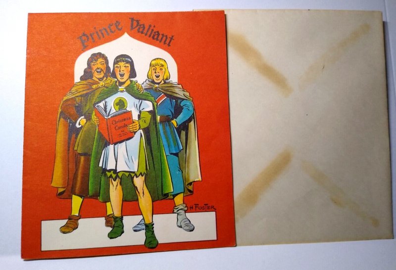 Prince Valiant Christmas Greeting Card Famous Comics 1951 King Features H Foster