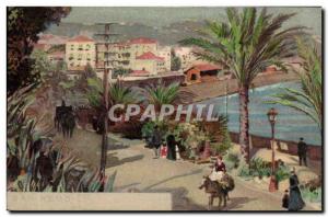 Old Postcard Italy Italia San Remo