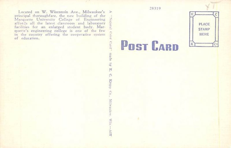 Marquette University Engineering Building Milwaukee WI 