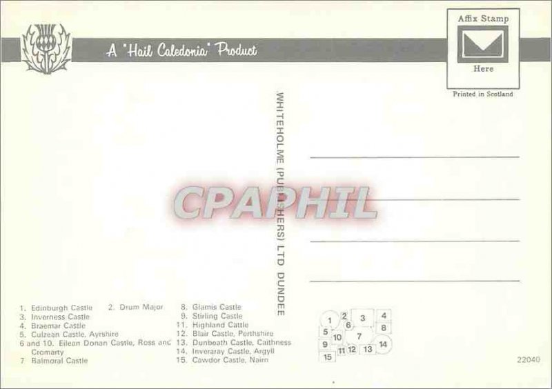 Postcard Modern Scottish Castles