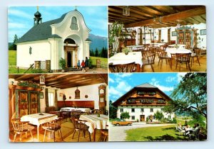 Mariapfarr-Pension Suppangut restaurant multiview AUSTRIA 4x6 1983 Postcard