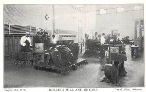 LPD80   Canada Ontario Ottawa  Royal Mint Rolling Mill Shears  Postcard