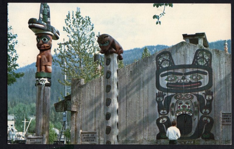 Alaska WRANGELL Chief Shake Community House Sea Serpent Totem pm1967 Chrome